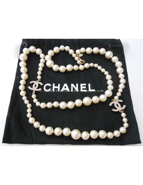 collier perle chanel prix|Chanel collier.